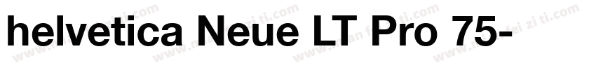 helvetica Neue LT Pro 75字体转换